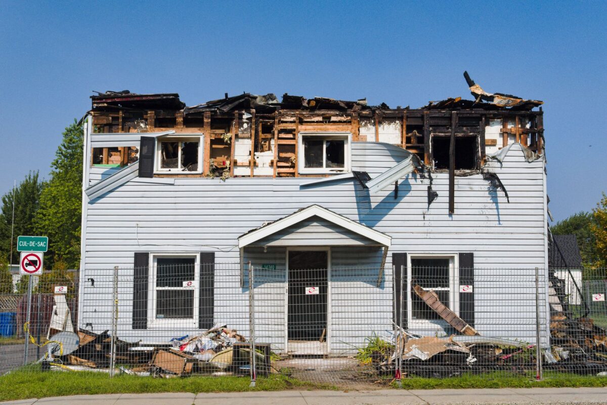 home burns down